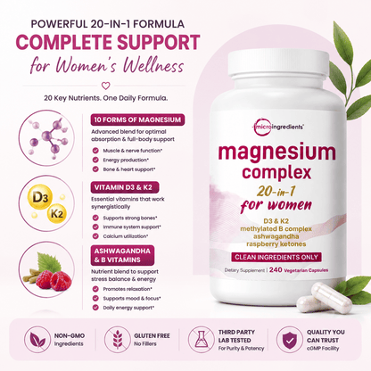 Micro Ingredients Magnesium Complex 20-in-1™ for Women