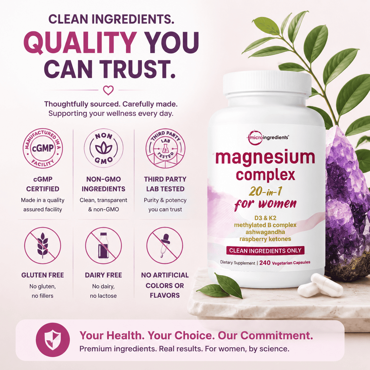 Micro Ingredients Magnesium Complex 20-in-1™ for Women